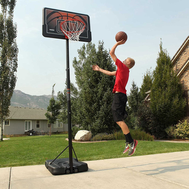 Melissa Adjustable Height Foldable InGround Basketball Hoop Wayfair